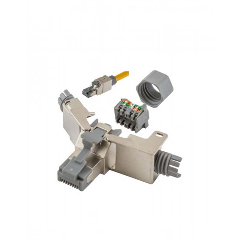 SP6|PLUG, CAT6 SHIELDED FIELD TERM SILVER HUBBELL - ISTEN